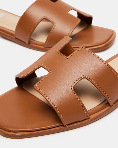 Hadyn Cognac Leather Sandal