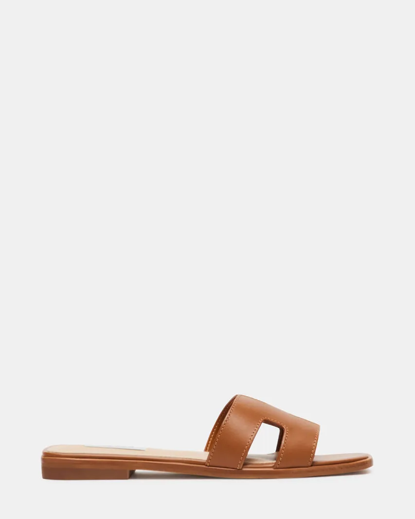 Hadyn Cognac Leather Sandal