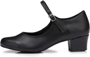 HIPPOSEUS Women Closed Toe Dance Shoes Latin Ballroom Salsa Character Pumps Shoes,L042