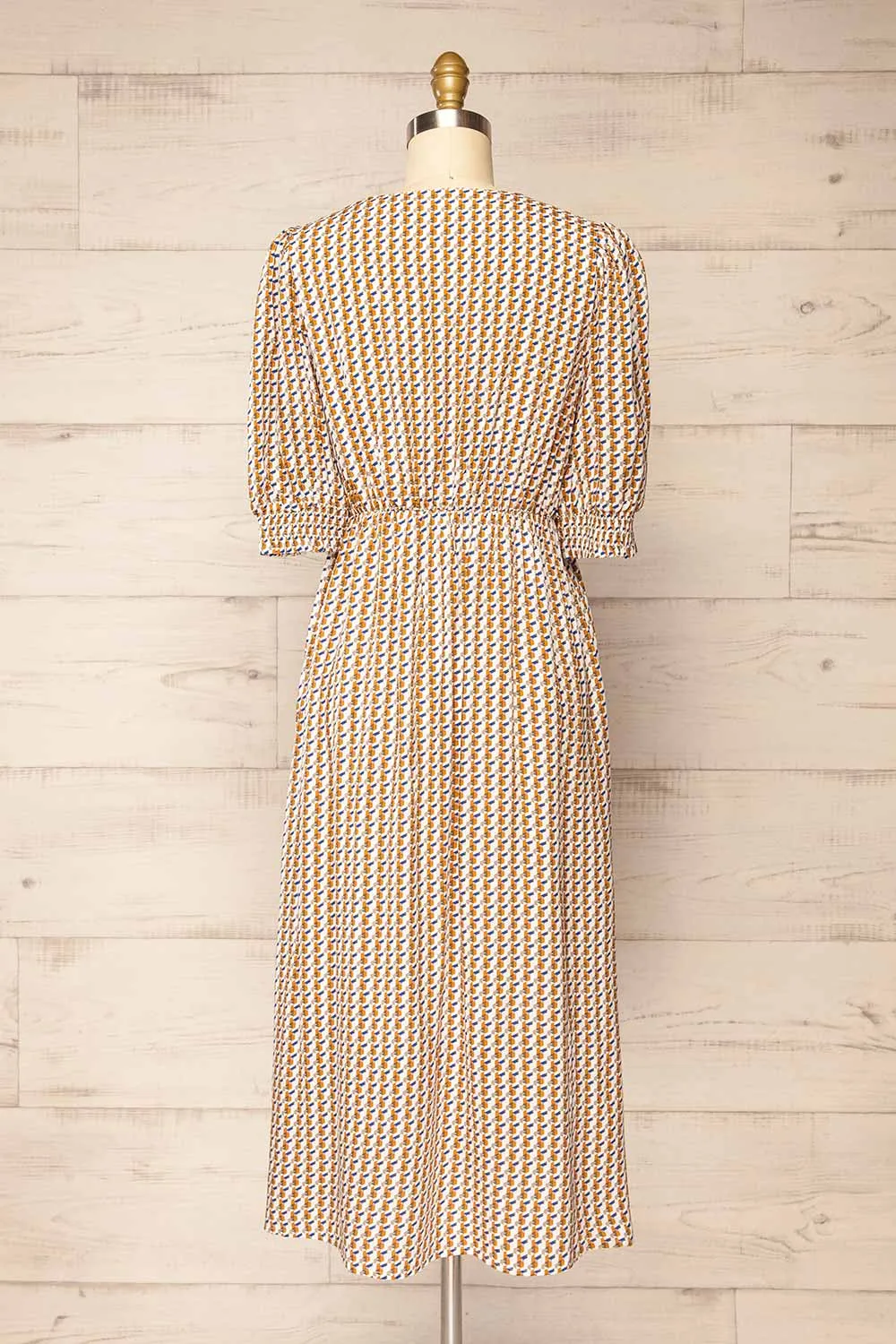 Kolomo | Midi Dress w/ Geometric Pattern