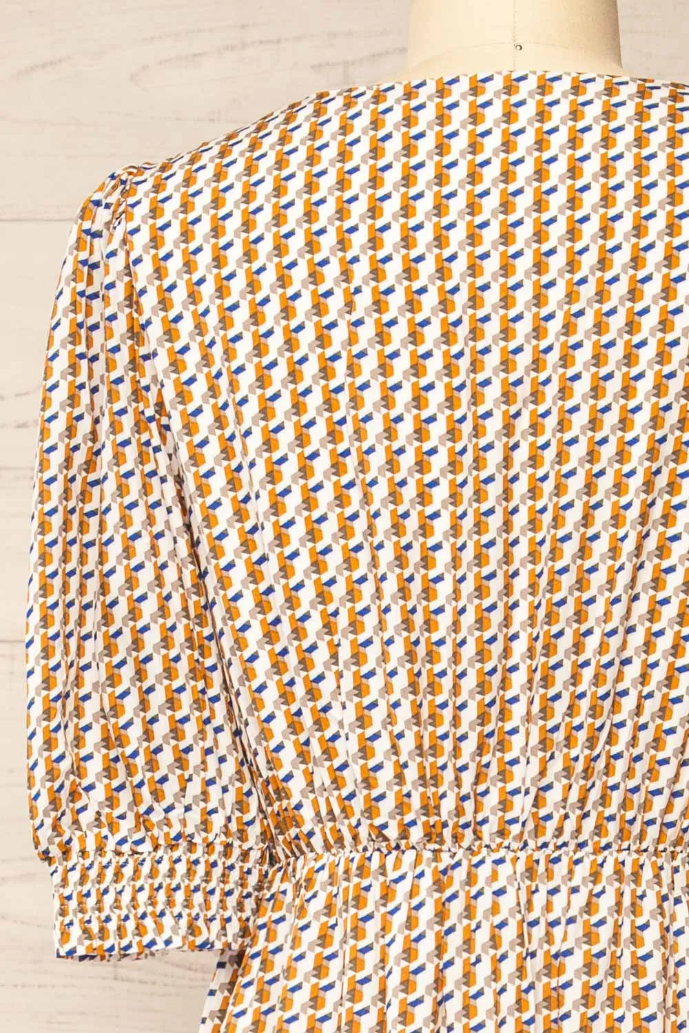 Kolomo | Midi Dress w/ Geometric Pattern