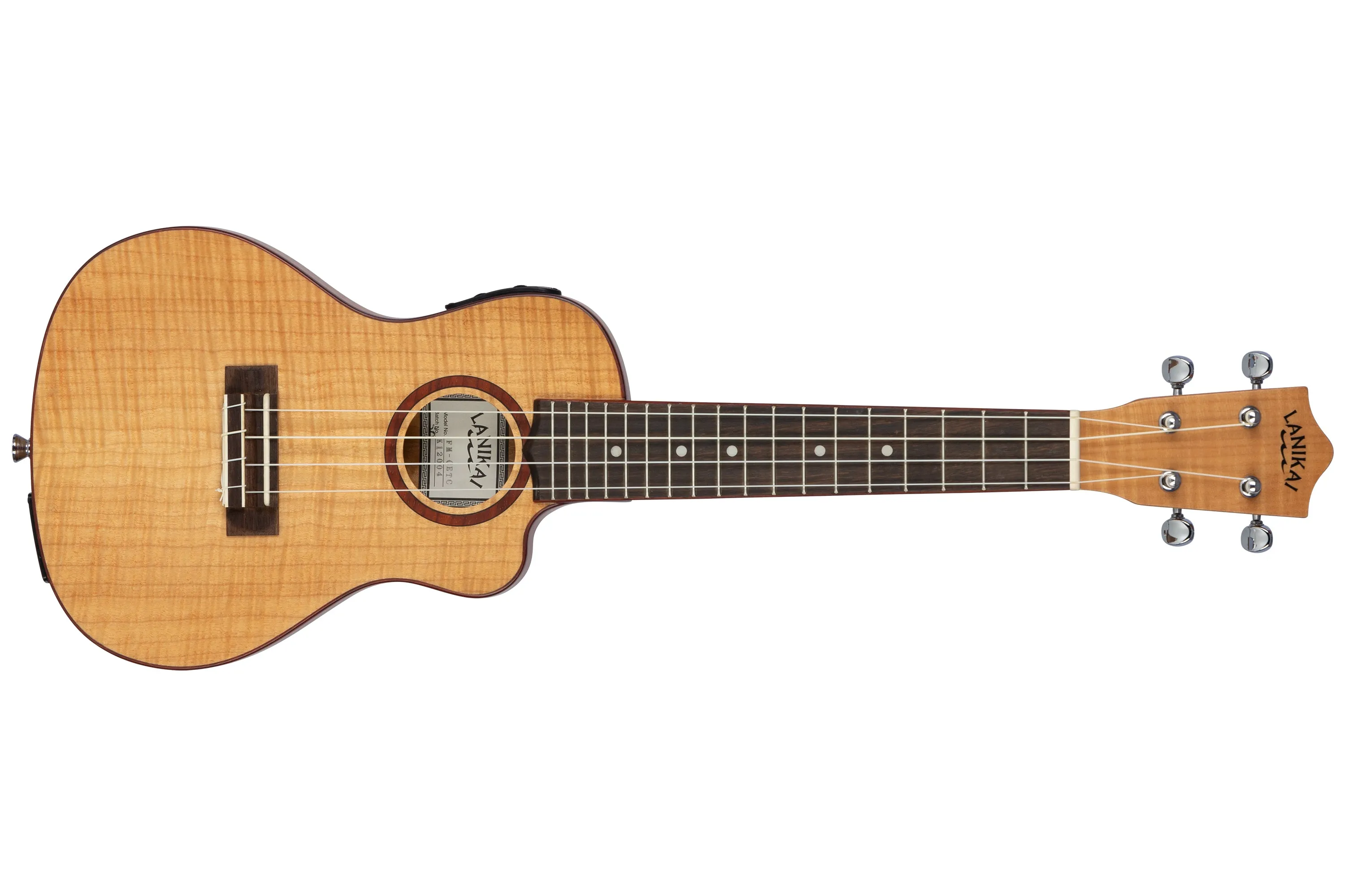 Lanikai FM-CETC Flame Maple Slimline Concert Ukulele w/ Pickup