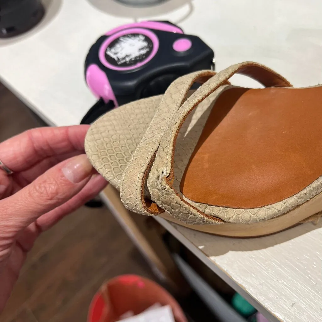 Lanvin Espadrille Wedge Sandals - Size 40.5