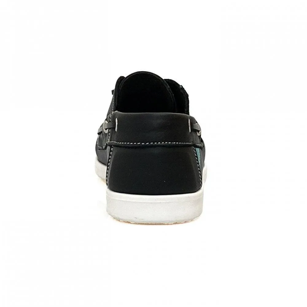 Lauren Thomas Womens Boat Shoe 82249 Black