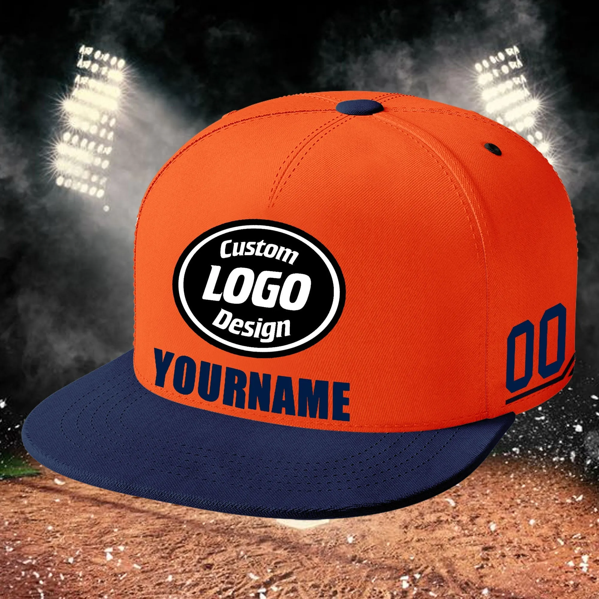 Luxury Gifts,Custom Orange Blue Jersey MaxSoul Shoes and Hat Combo Offer Personalized ZH-bd0b007e-ae