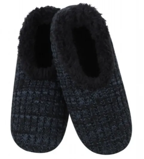 Marley Black/Navy Snoozies