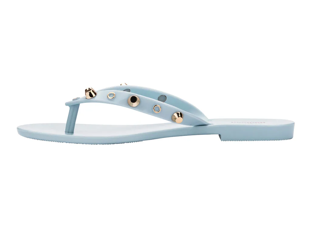 Melissa Harmonic Studs II AD Blue Flat Flipflops