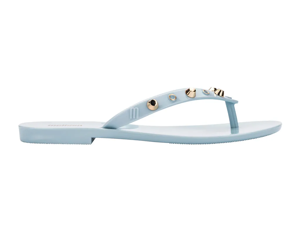 Melissa Harmonic Studs II AD Blue Flat Flipflops
