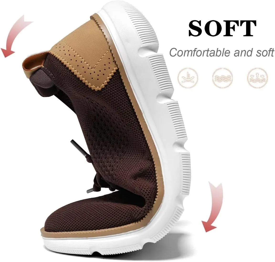 Men's Dress Business Oxfords Shoes Breathable Mesh Classic Leisure Fashion Sneakers Lightweight Comfortable Casual Walking Shoes
