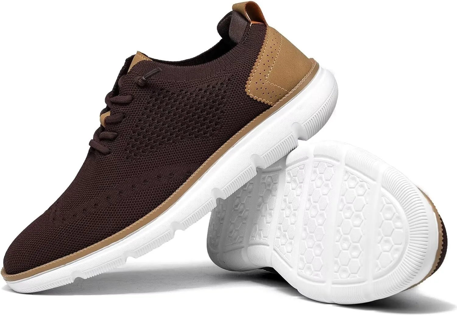 Men's Dress Business Oxfords Shoes Breathable Mesh Classic Leisure Fashion Sneakers Lightweight Comfortable Casual Walking Shoes