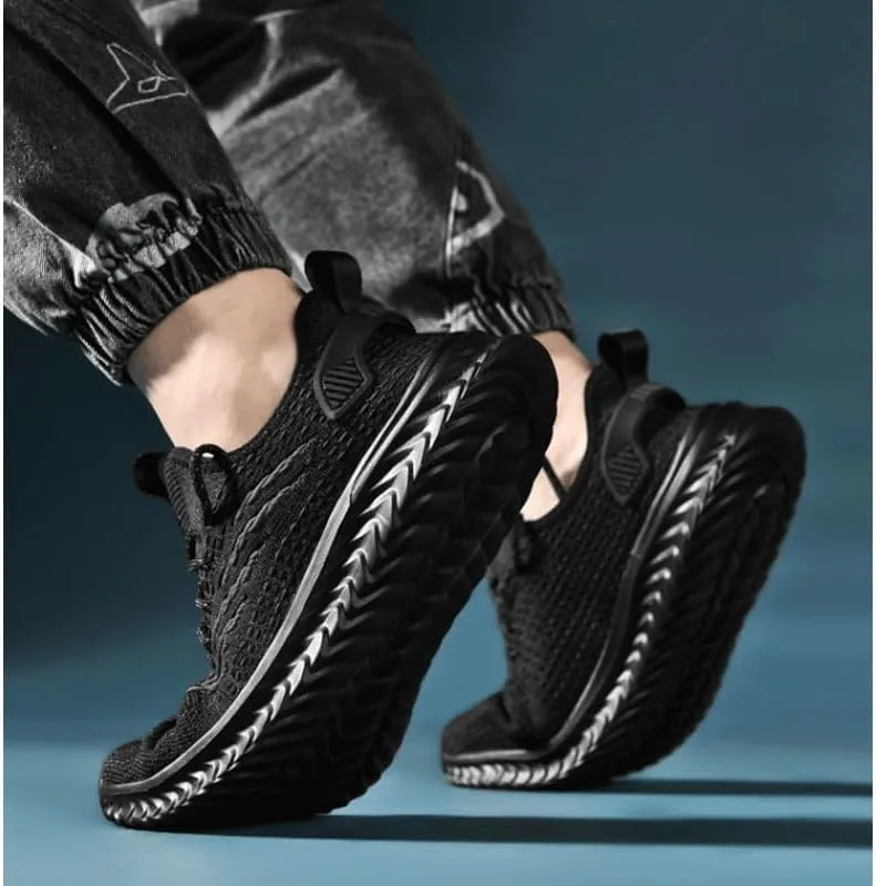 Mens Trainers Running Shoes Slip on Sneakers Tennis Gym Training Casual Workout Shoe Slip-On Shoes with Non-Slip Sole