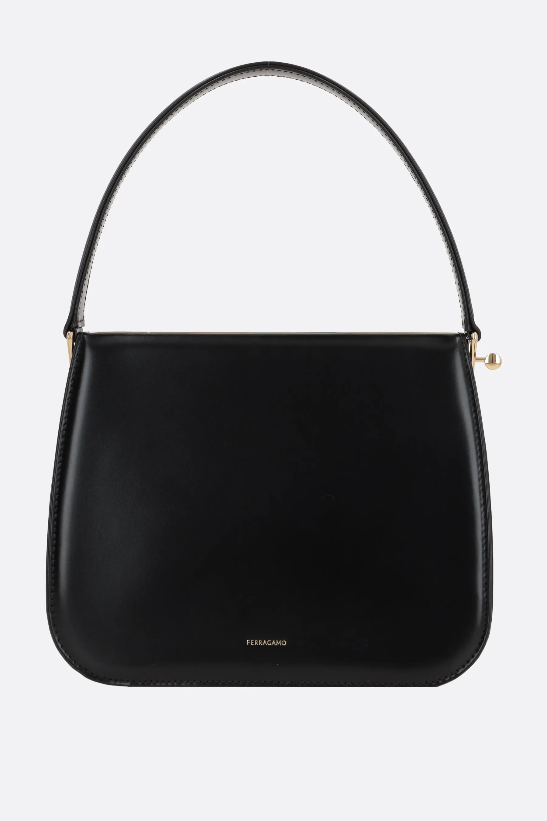 New Frame Smooth Leather Handbag