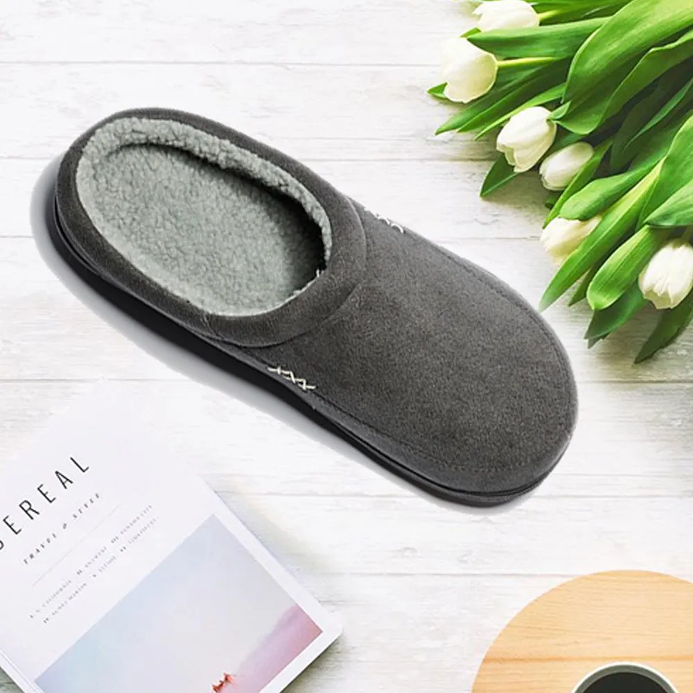 Plush Non-Slip Slippers for Men