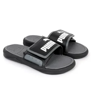 PM Catstlerock Comfort Black And Ash Rubber Sole Men's Slide