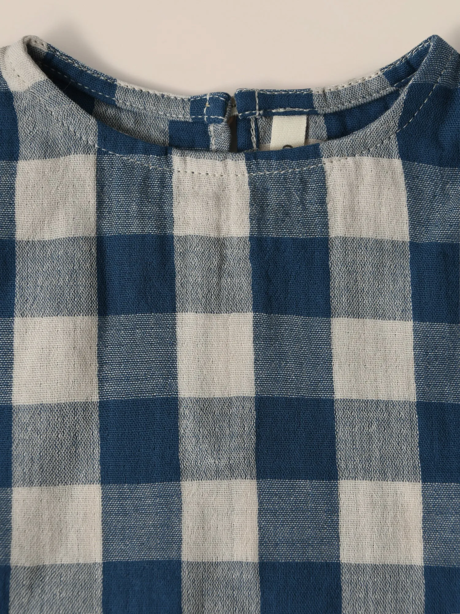 Pottery Blue Gingham Boxy T-shirt
