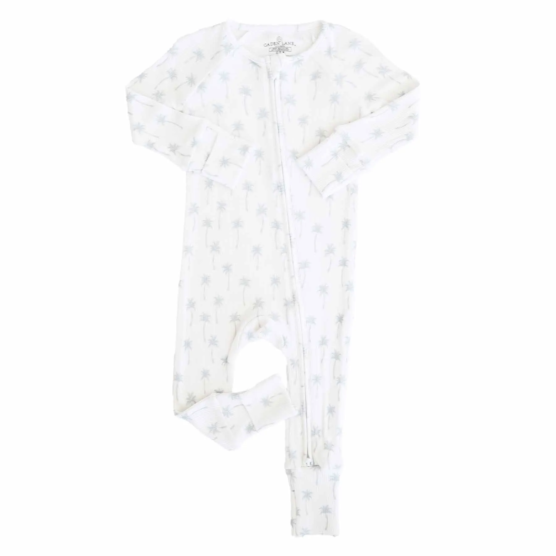 Preppy Palms Waffle Bamboo Convertible Zip Romper
