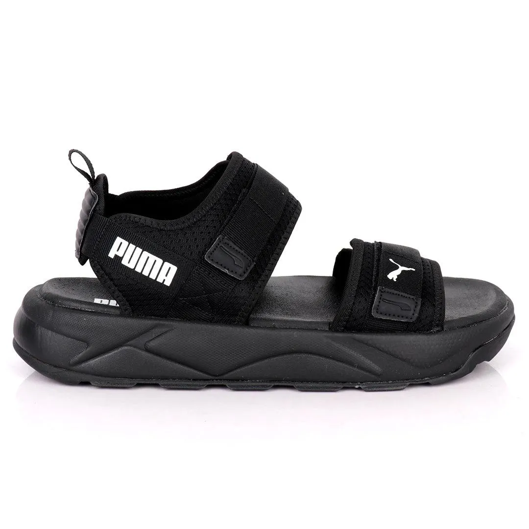 PU Rs Future Rider Sandals Iri Full Black Designed