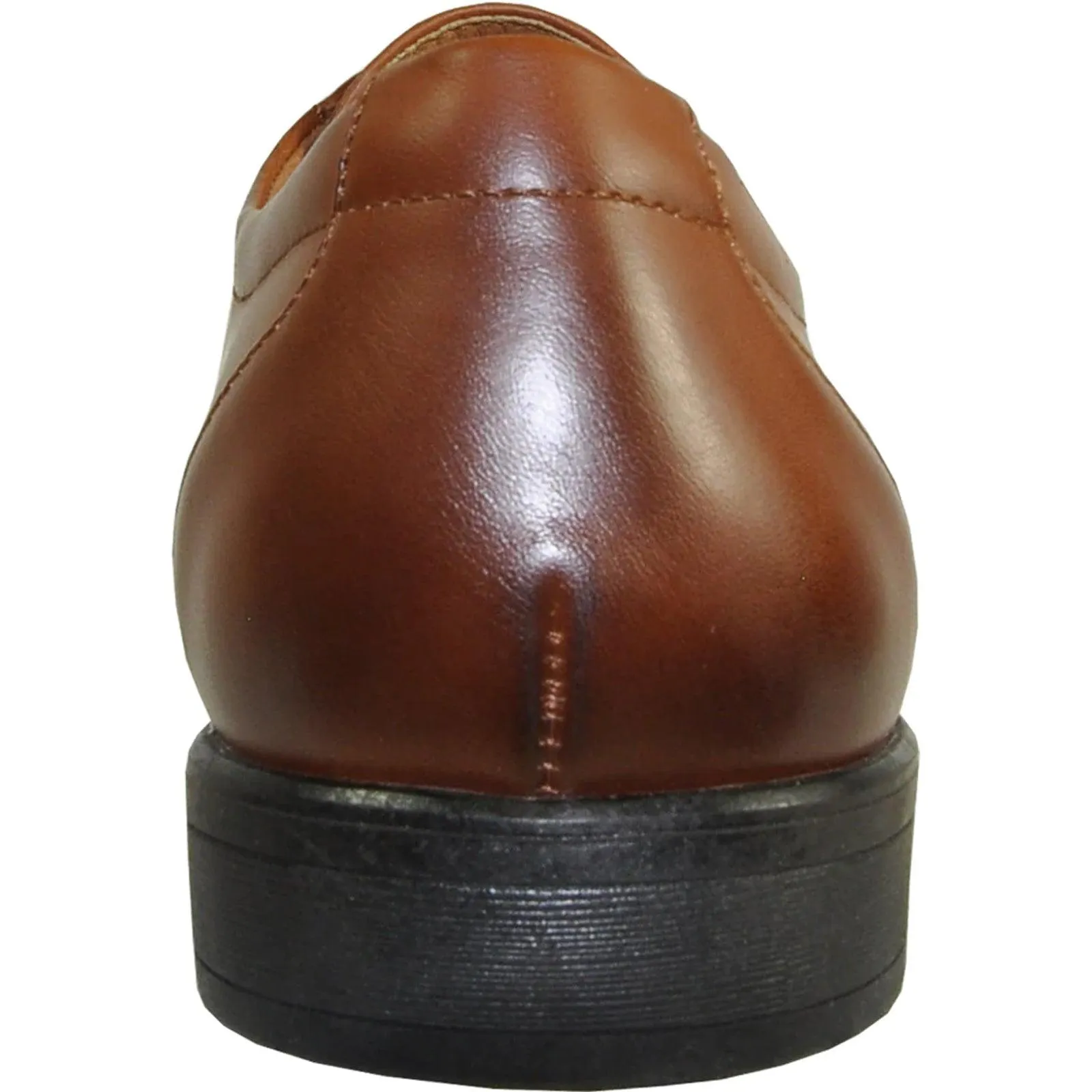 "Antique Brown Oxfords: Bravo Men's Vintage Style Cap Toe Dress Shoes"
