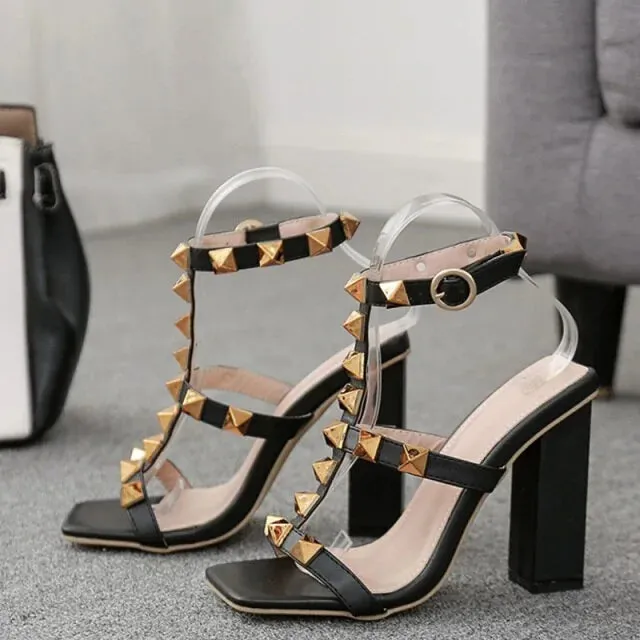 RIVITED Fashion High Heels