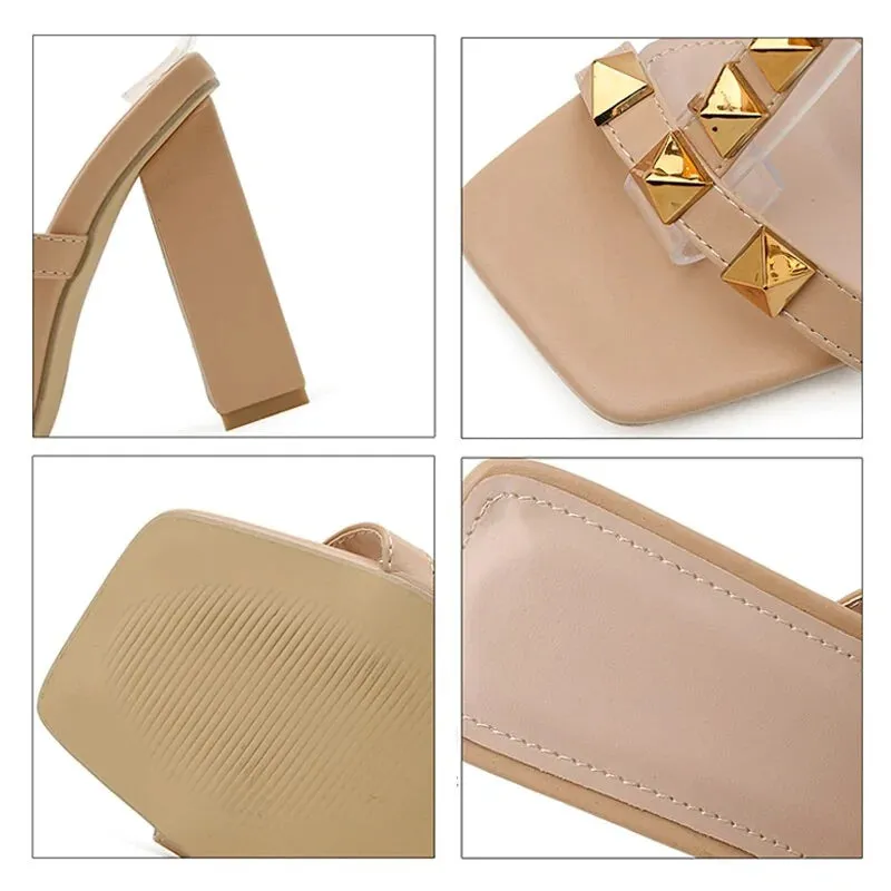 RIVITED Fashion High Heels