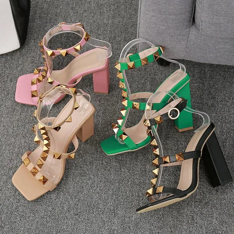 RIVITED Fashion High Heels
