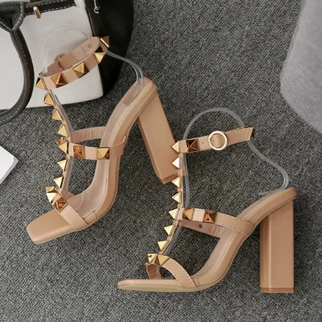 RIVITED Fashion High Heels