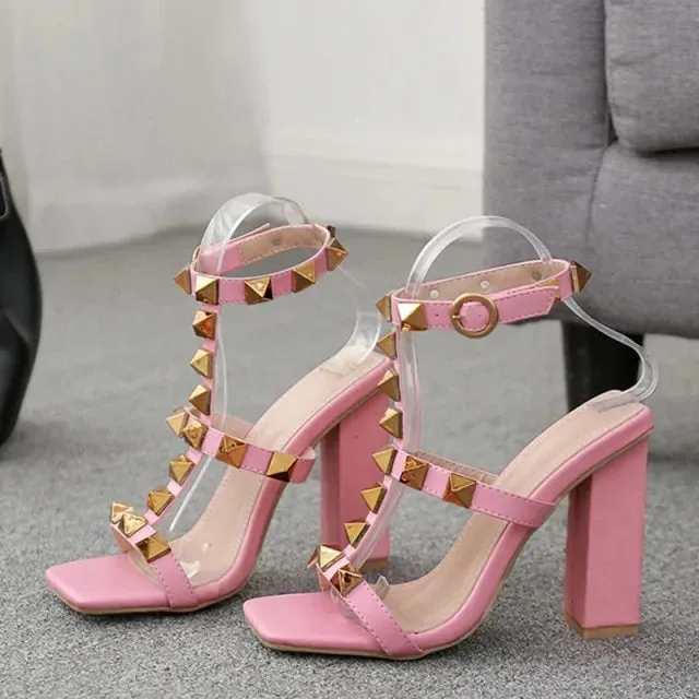 RIVITED Fashion High Heels