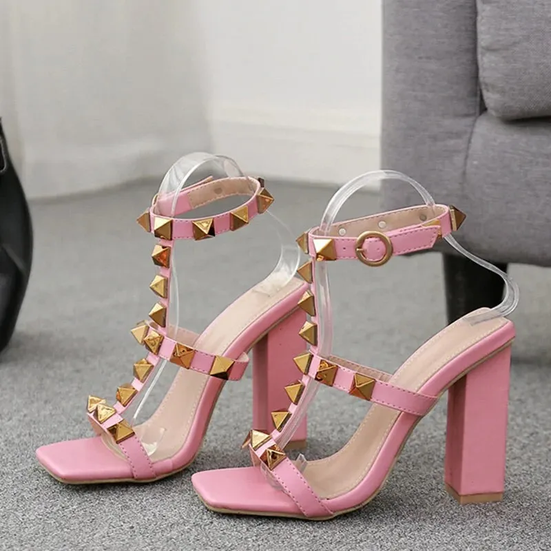 RIVITED Fashion High Heels