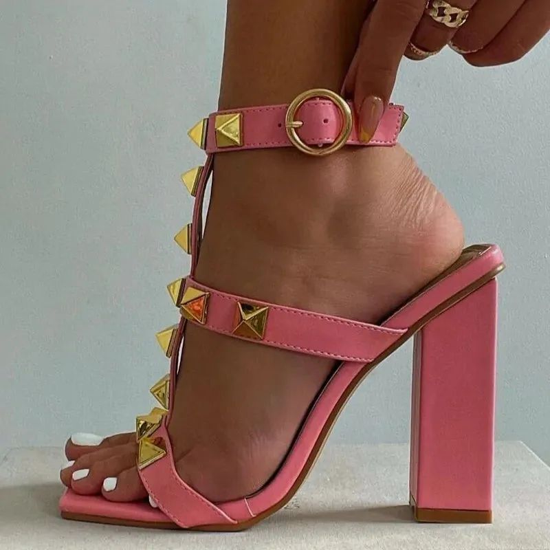 RIVITED Fashion High Heels