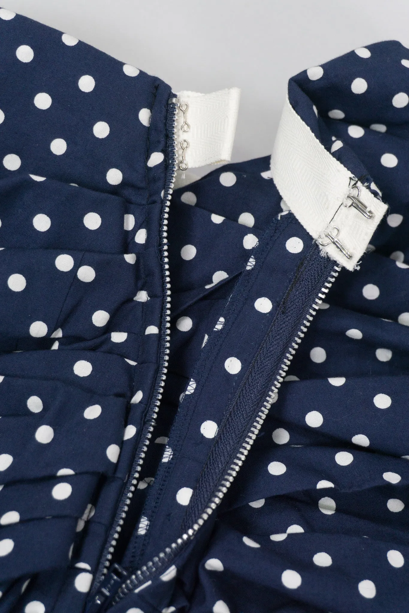 Ruched Pleat Dot Skirt