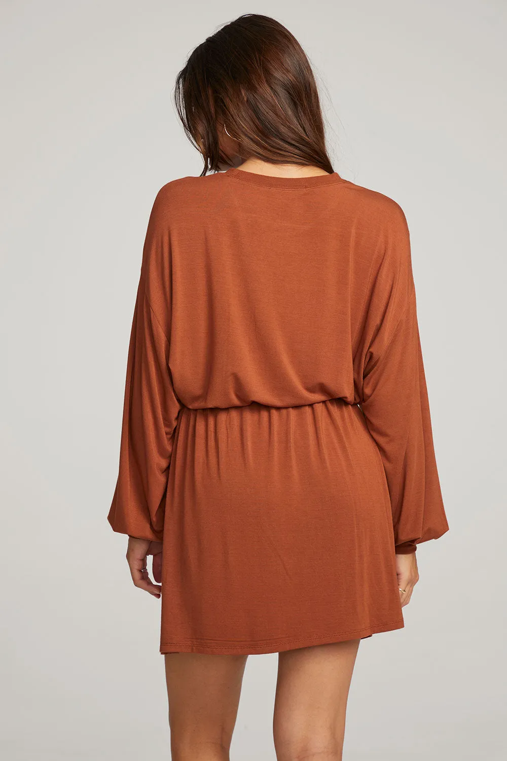 Saddle Whiskey Mini Dress