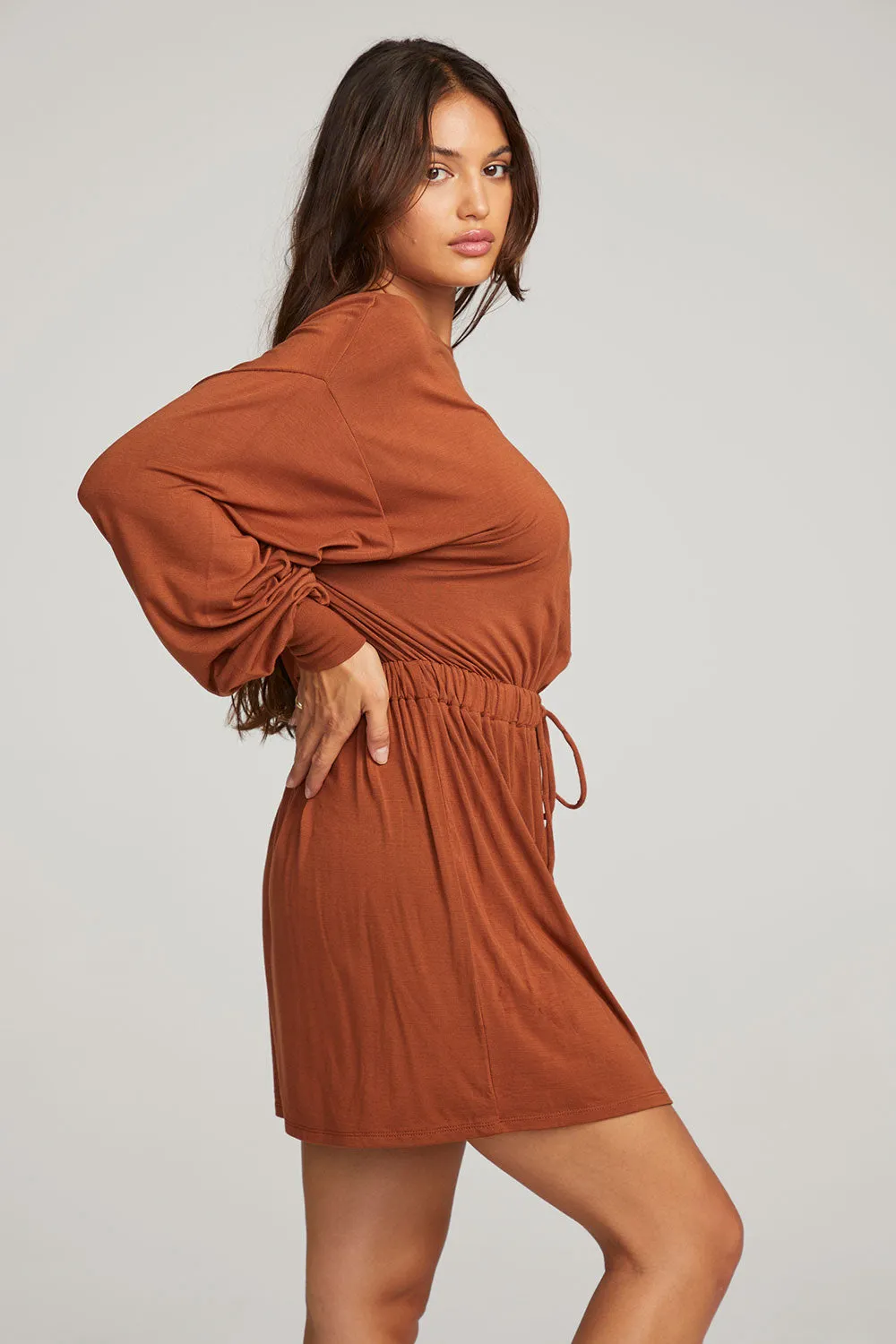 Saddle Whiskey Mini Dress