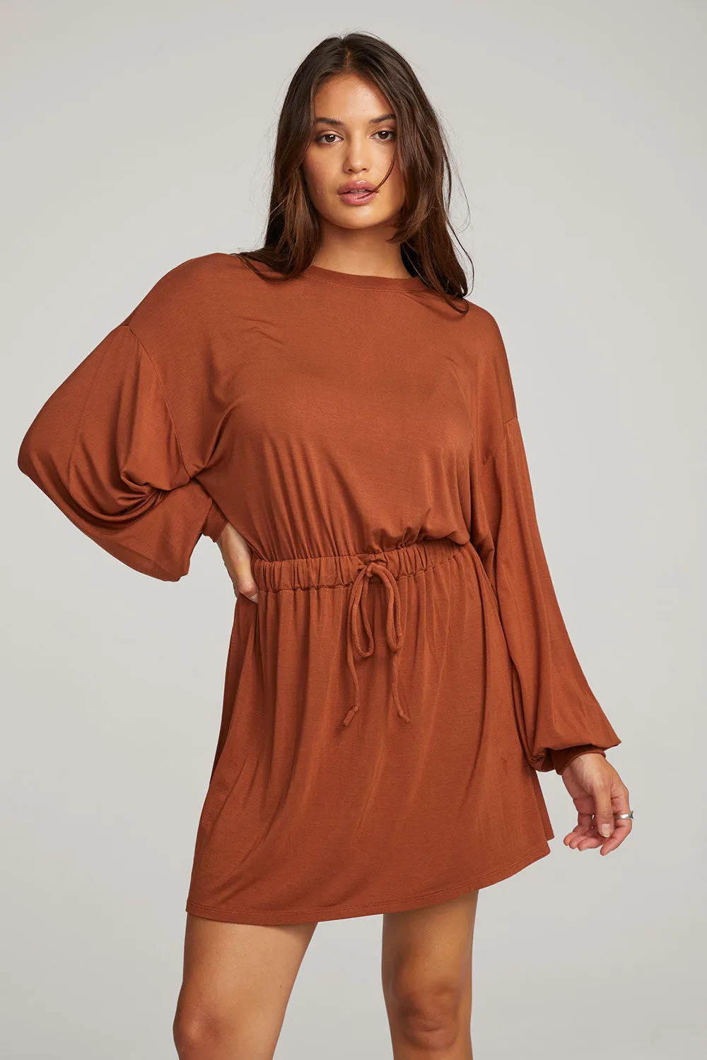 Saddle Whiskey Mini Dress