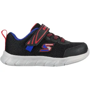 Skechers Boys Trainer Comfy Flex Mini Trainer Black/Red/Blue