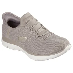 Skechers Womens Summits Taupe Slip-Ins Trainer 150128