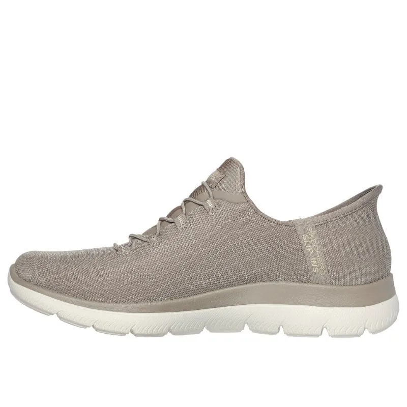 Skechers Womens Summits Taupe Slip-Ins Trainer 150128