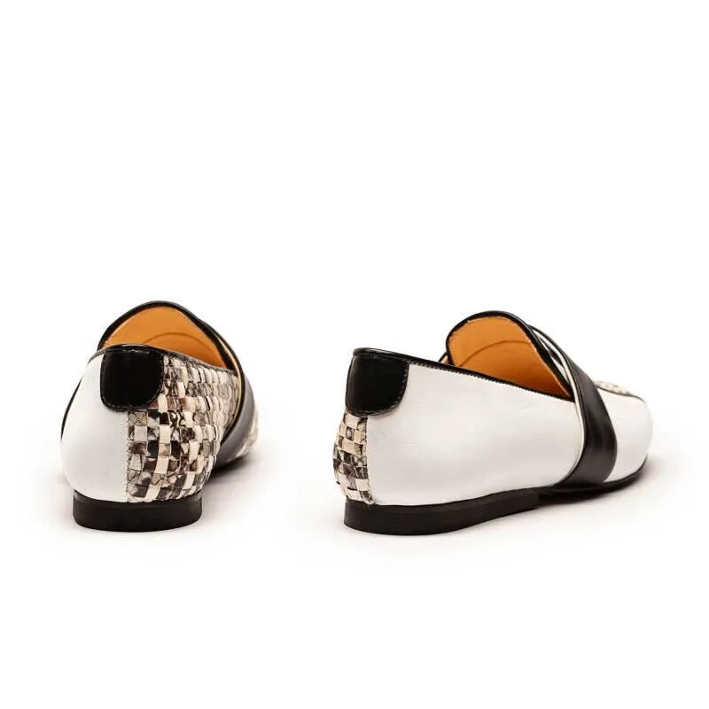 SS25_38 MONDRIAN Fossil | Leather Loafers