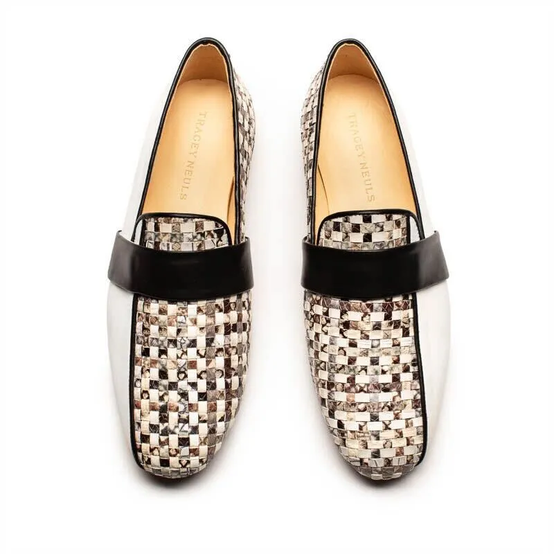 SS25_38 MONDRIAN Fossil | Leather Loafers