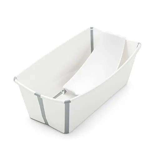 Stokke: Flexi Bath Bundle-Foldable Baby Bathtub Best for Newborns & Babies Up to 48 Months