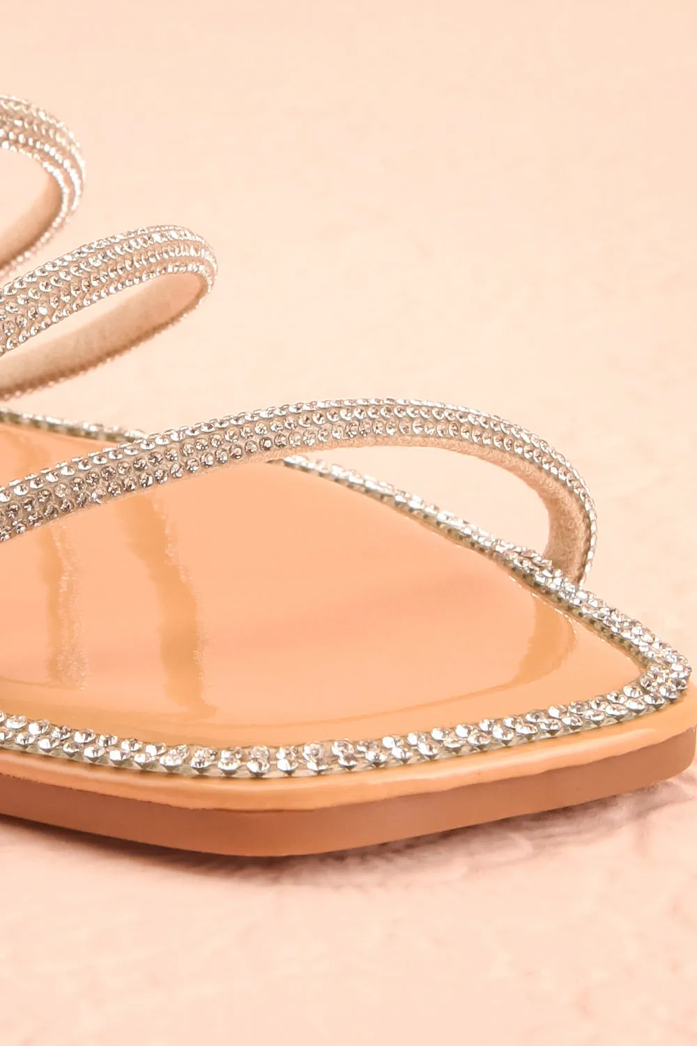 Taimy | Strappy Sandals w/ Sequins