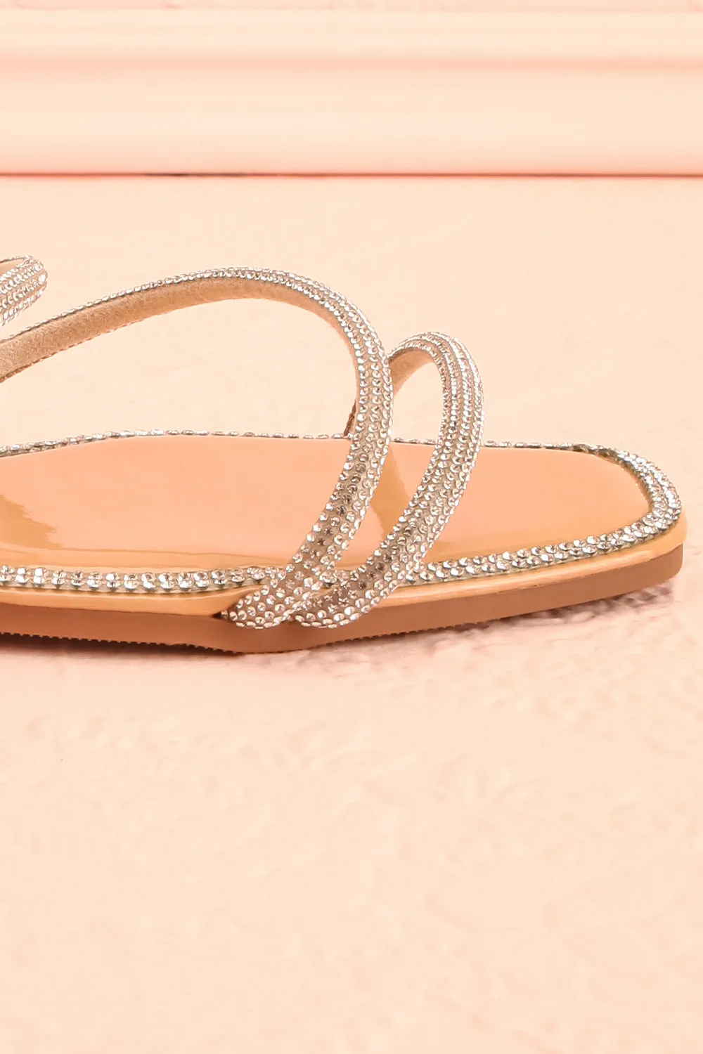 Taimy | Strappy Sandals w/ Sequins