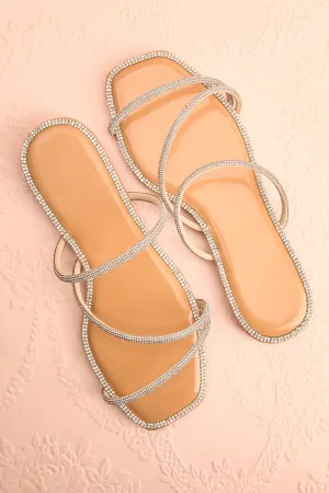 Taimy | Strappy Sandals w/ Sequins