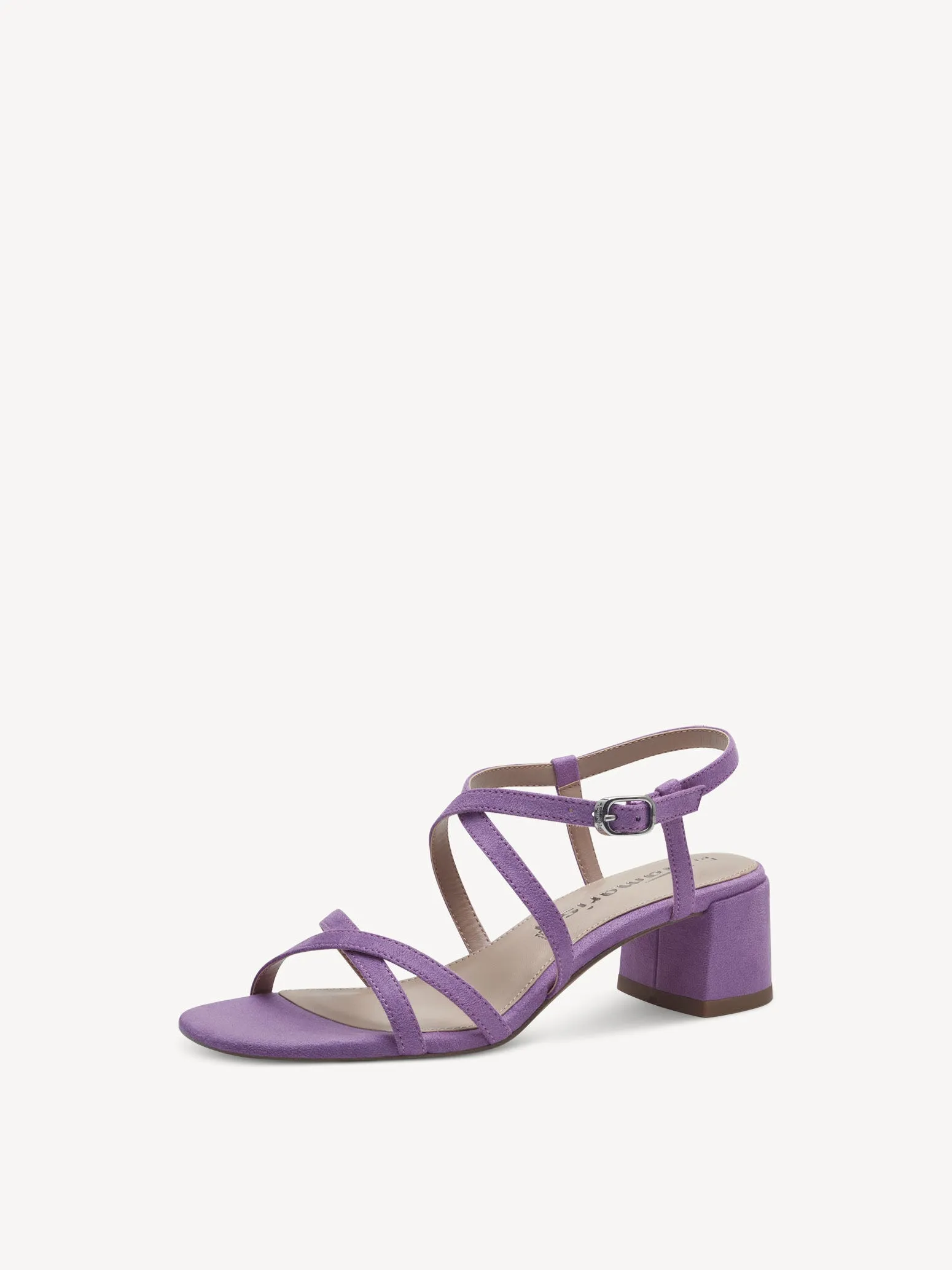 Tamaris Women's 1-28204-42 Heeled Leather Sandals Light Purple
