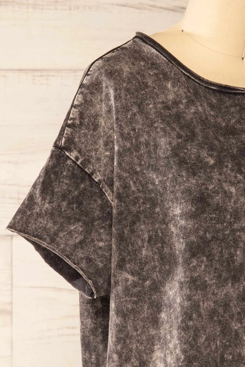 Turin Charcoal | Oversized Faded T-Shirt