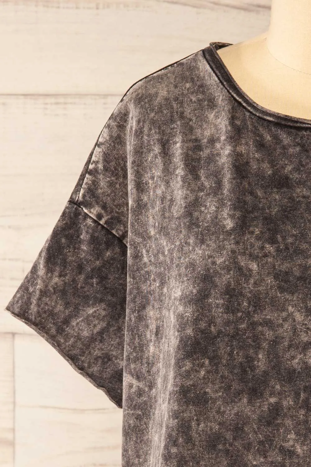 Turin Charcoal | Oversized Faded T-Shirt