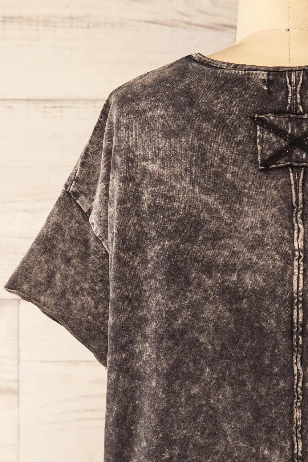 Turin Charcoal | Oversized Faded T-Shirt