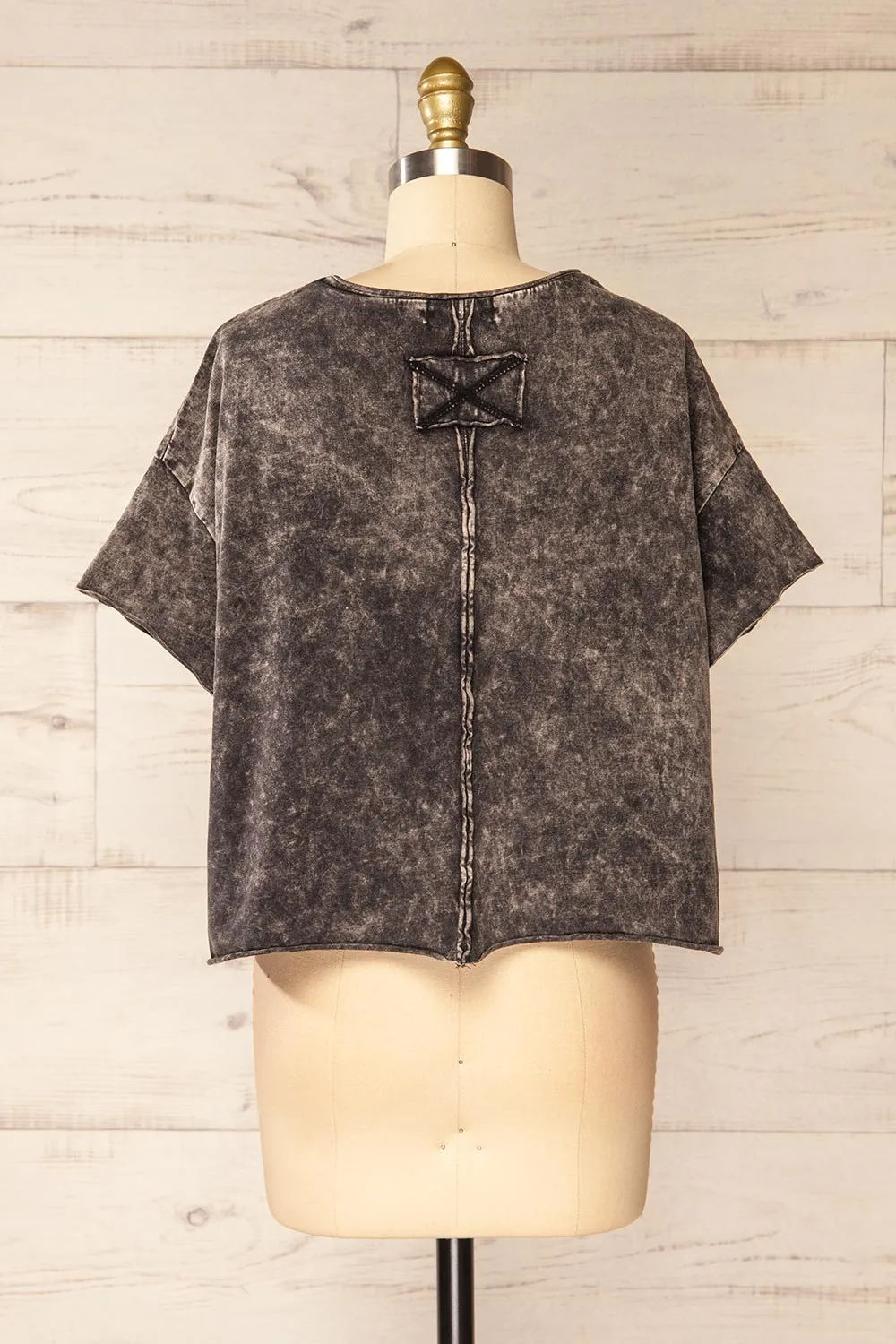 Turin Charcoal | Oversized Faded T-Shirt