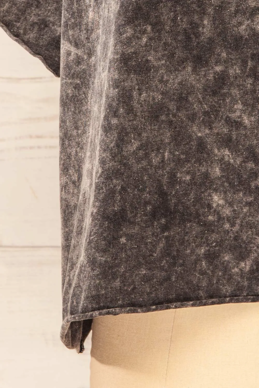 Turin Charcoal | Oversized Faded T-Shirt