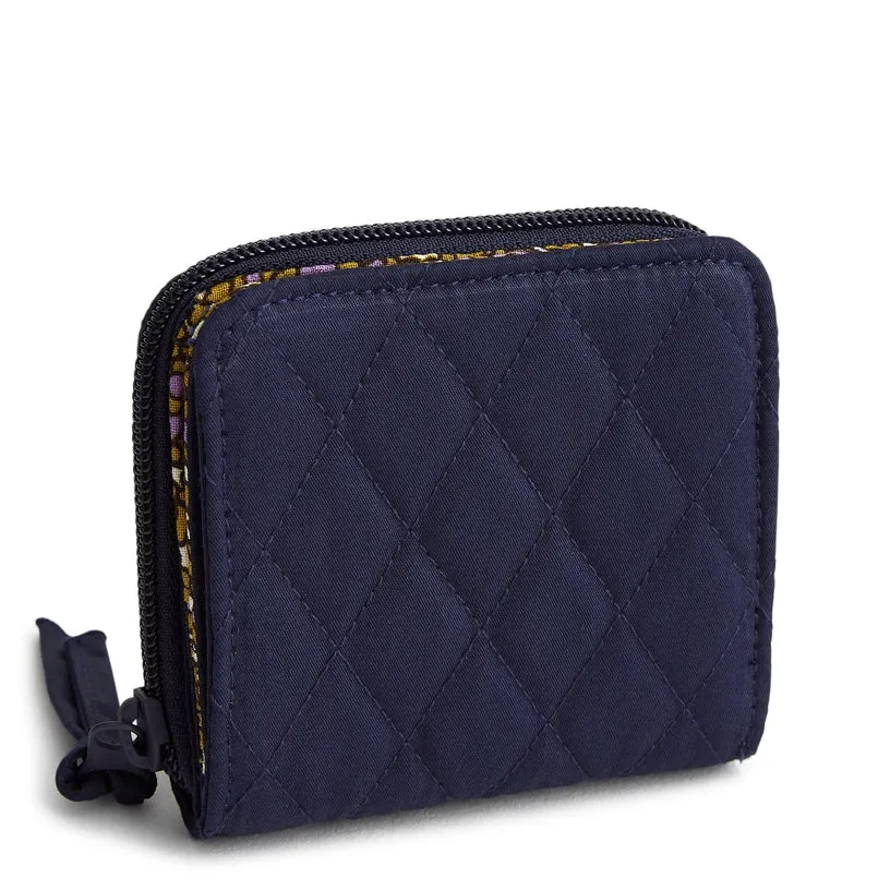 Vera Bradley Small Zip Around Wallet in Peacoat