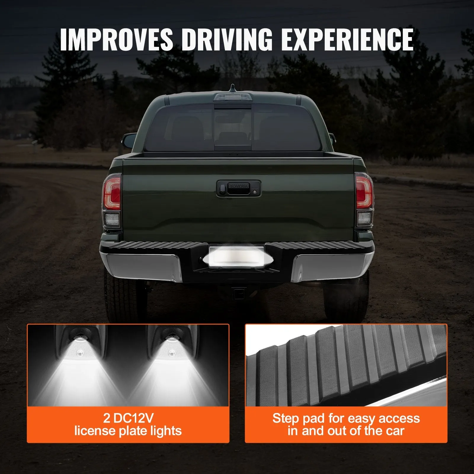 Vevor Rear Step Bumper Steel Compatible with 2008-2016 Ford F250/F350 Super Duty New